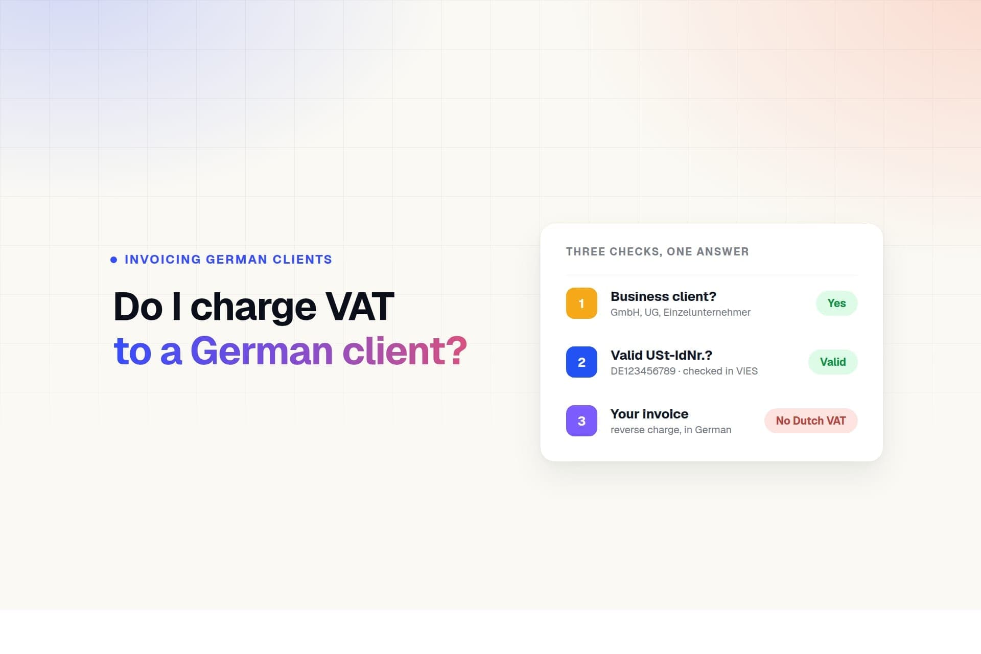 Do I Charge VAT to a Client in Germany? A Decision Tree (2026)