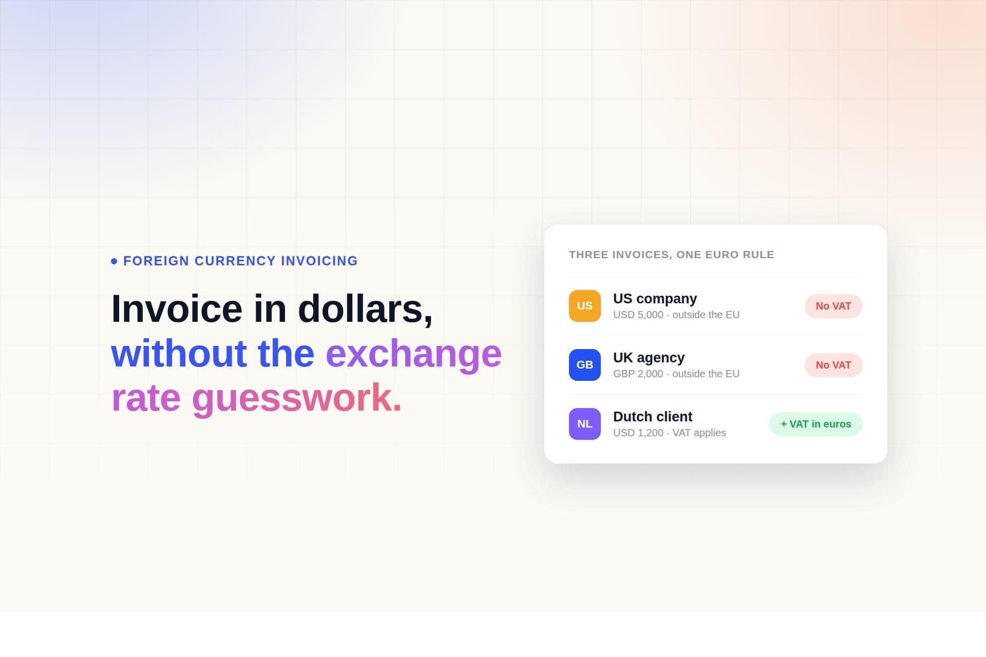 Invoicing in USD, GBP or Another Currency as a Dutch Freelancer (2026)